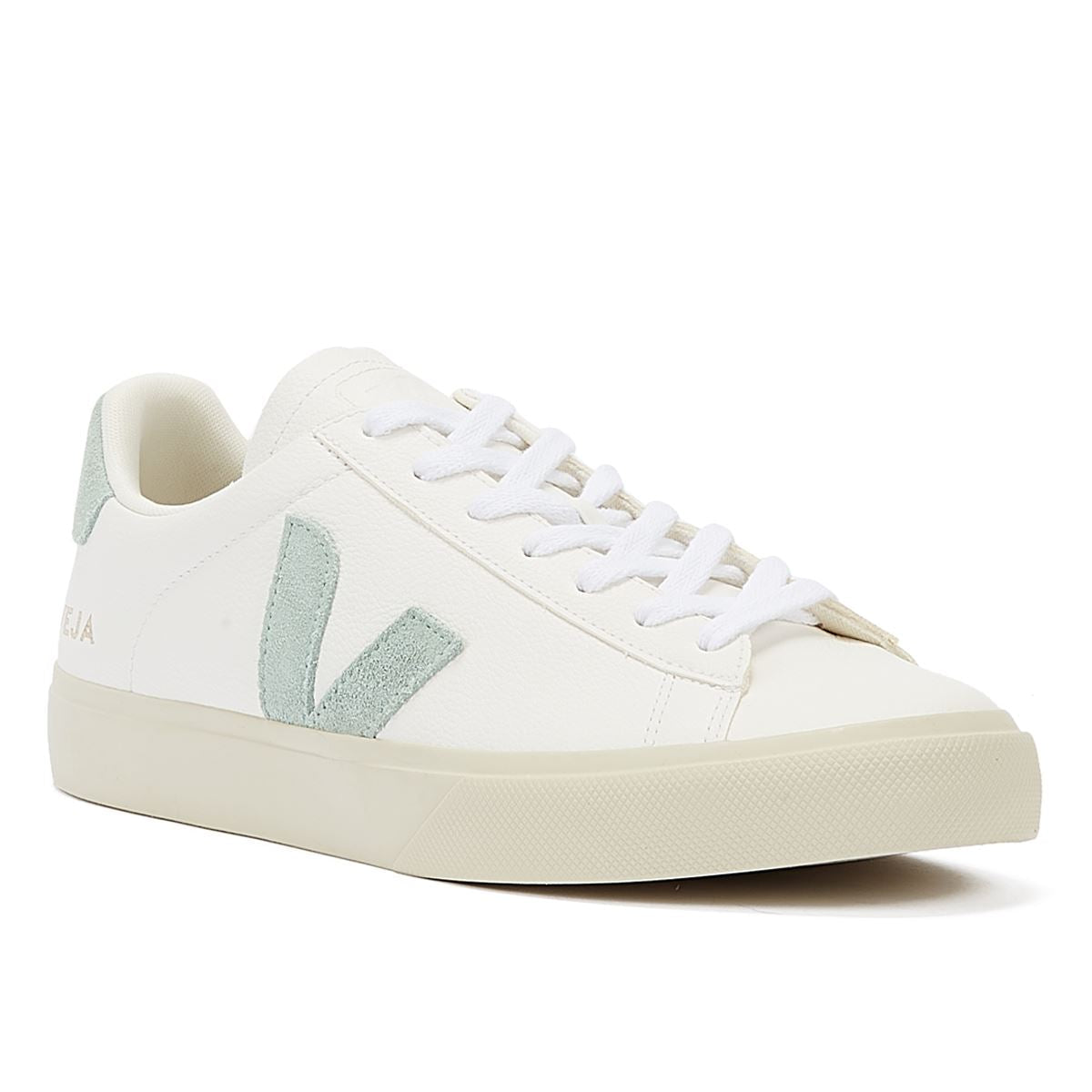 Veja Campo Mens White/Matcha Sneakers