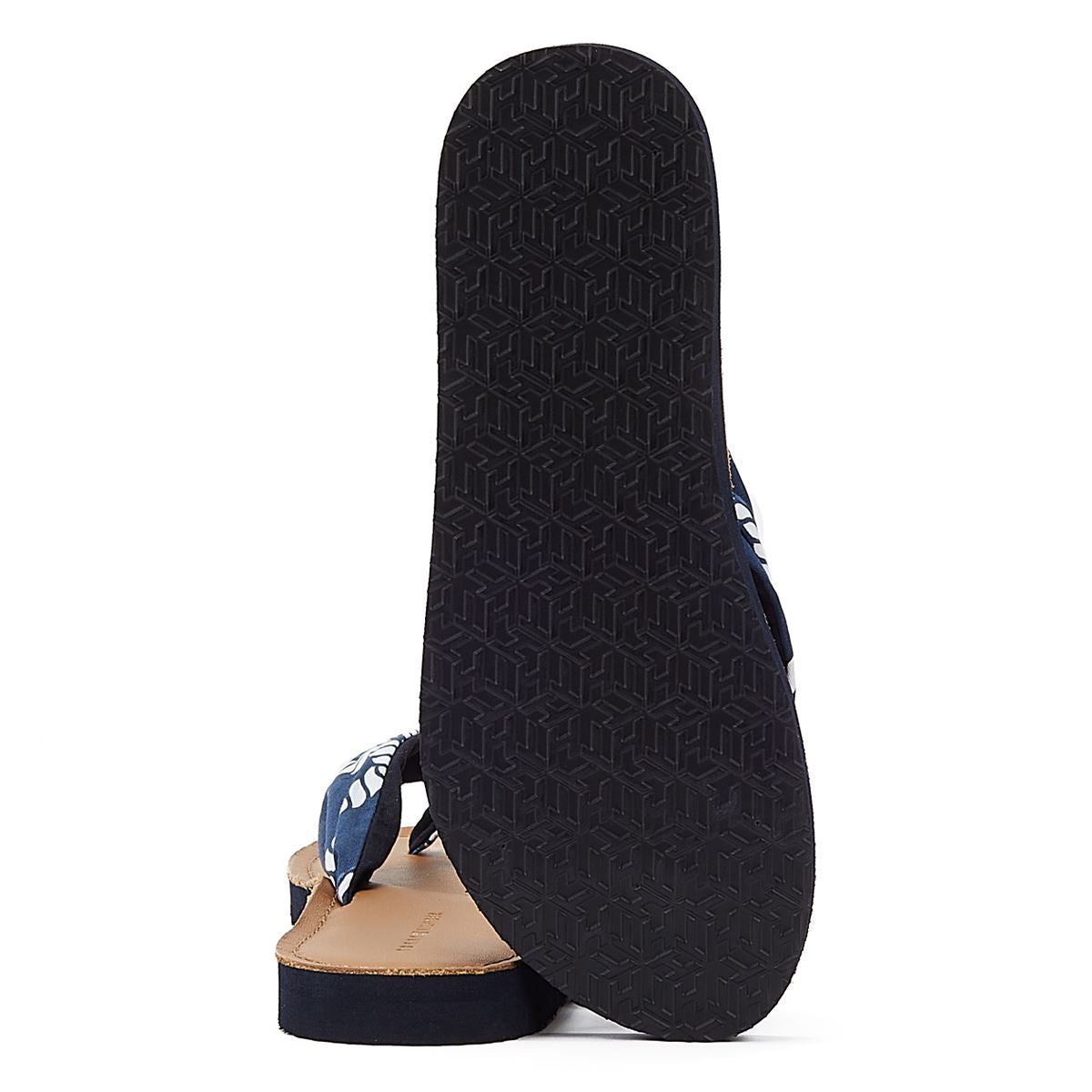 Tommy Hilfiger Elevated Beach Sandal Print Navy Women's Blue Sandal