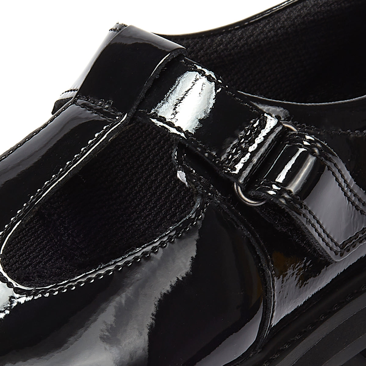 Clarks Prague Brill O Kids Black Shoes