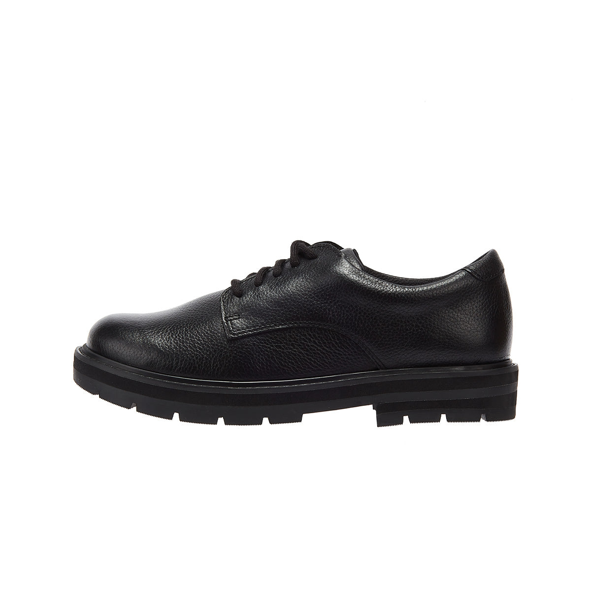 Clarks Prague Lace O Youth Black Shoes