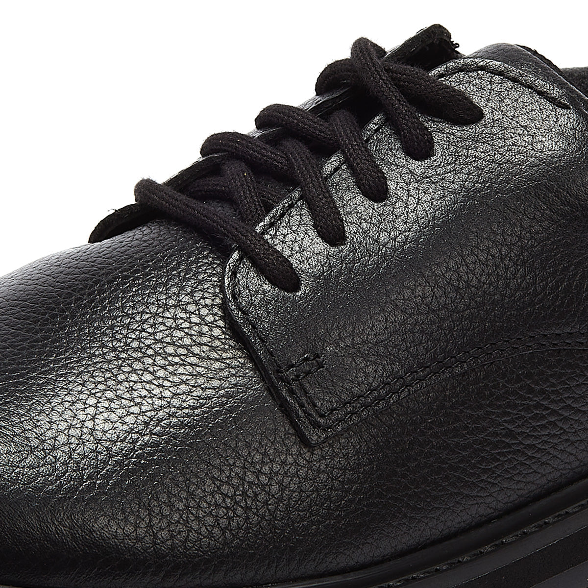 Clarks Prague Lace O Youth Black Shoes