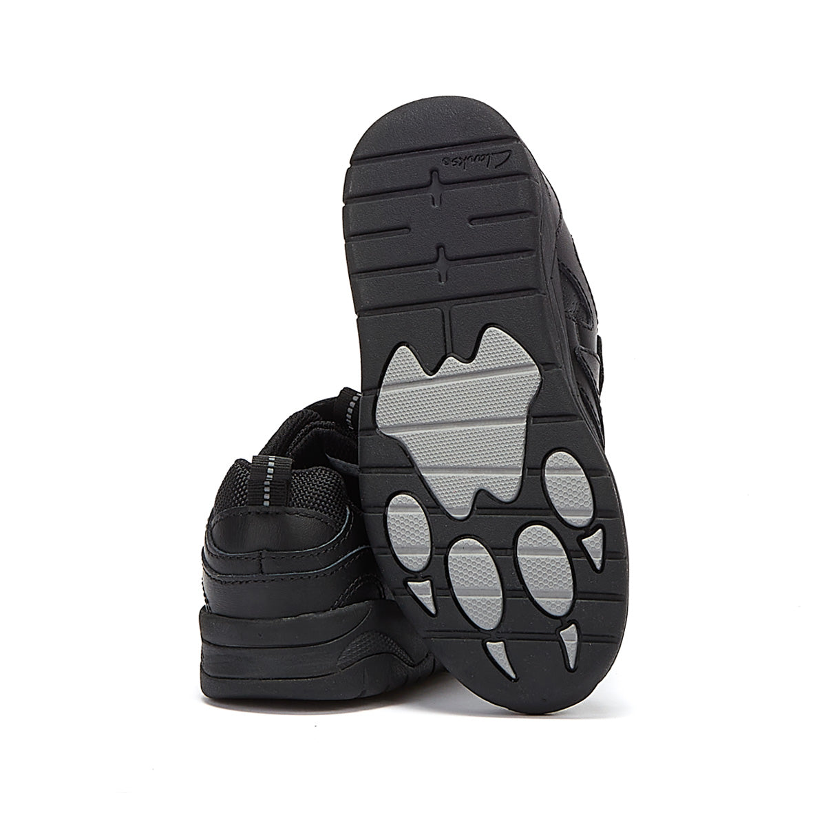 Clarks Cloweder Sprint Junior Black Sneakers