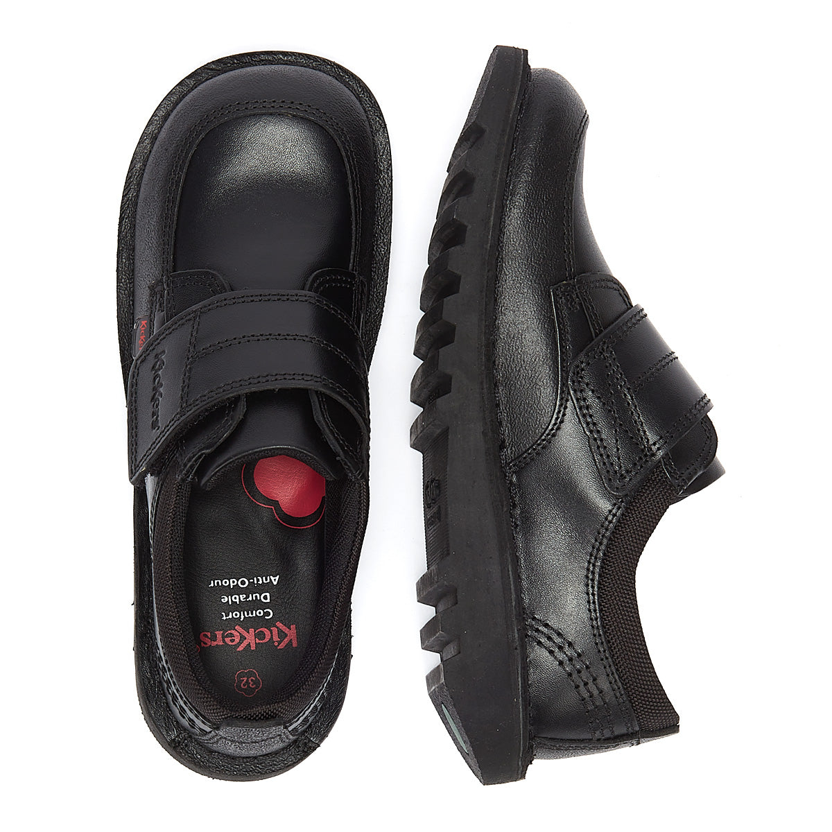 Kickers Kick Lo Scuff Junior Black Sneakers