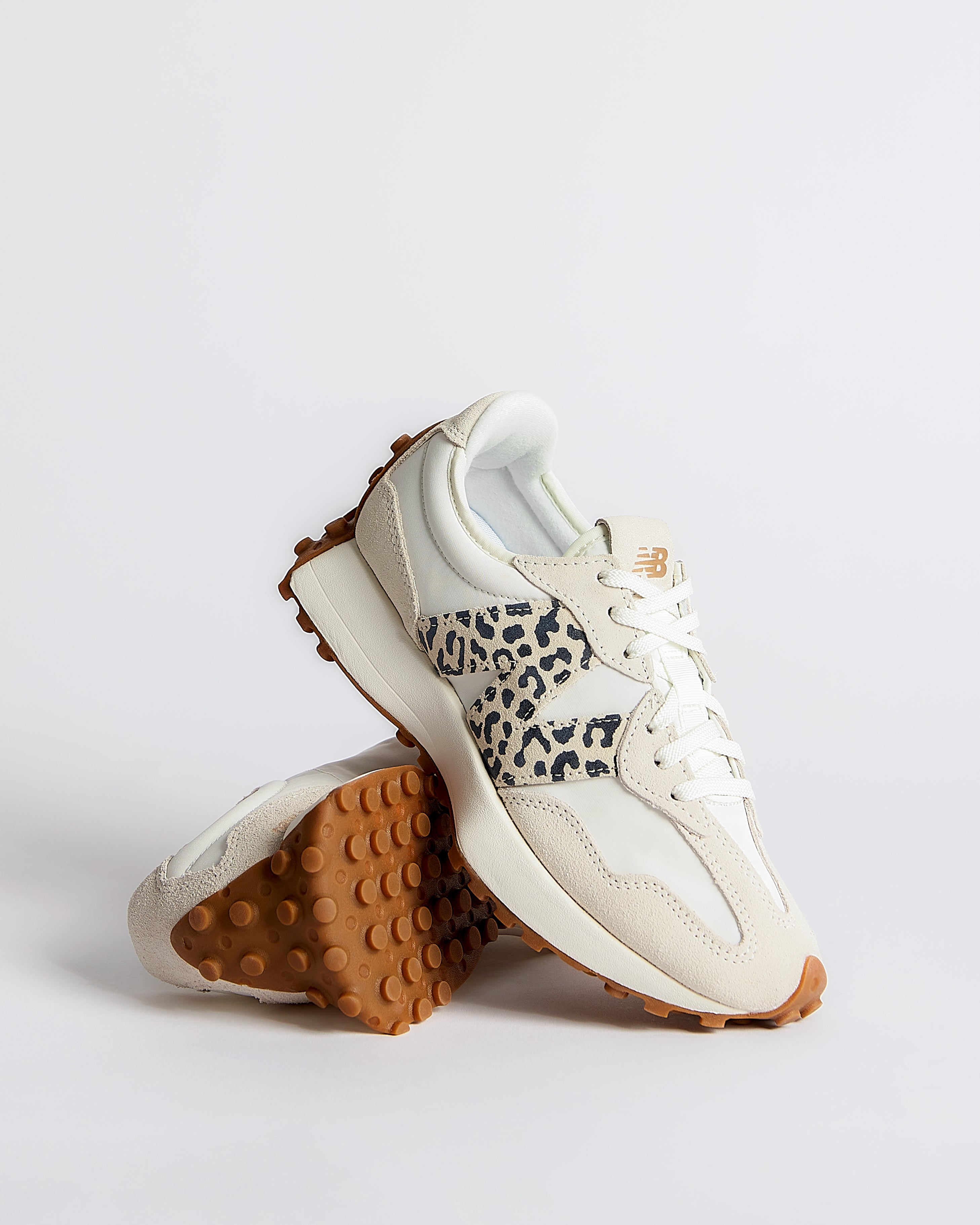 New Balance 327 Animal Print Sea Salt Women's White Sneakers