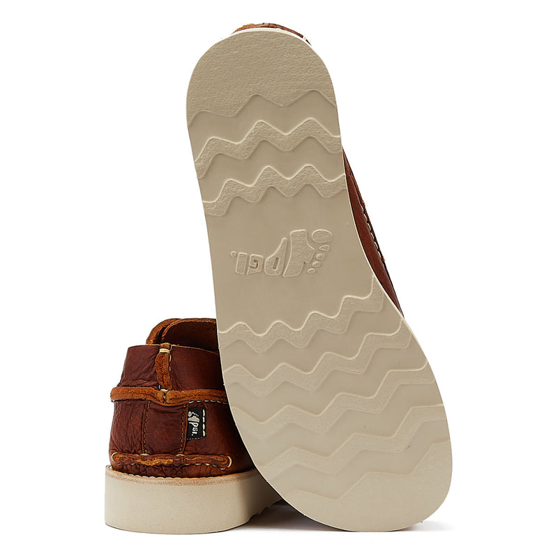 Yogi Finn III Mens Chatsnut Lea Slippers TowerLondon.US
