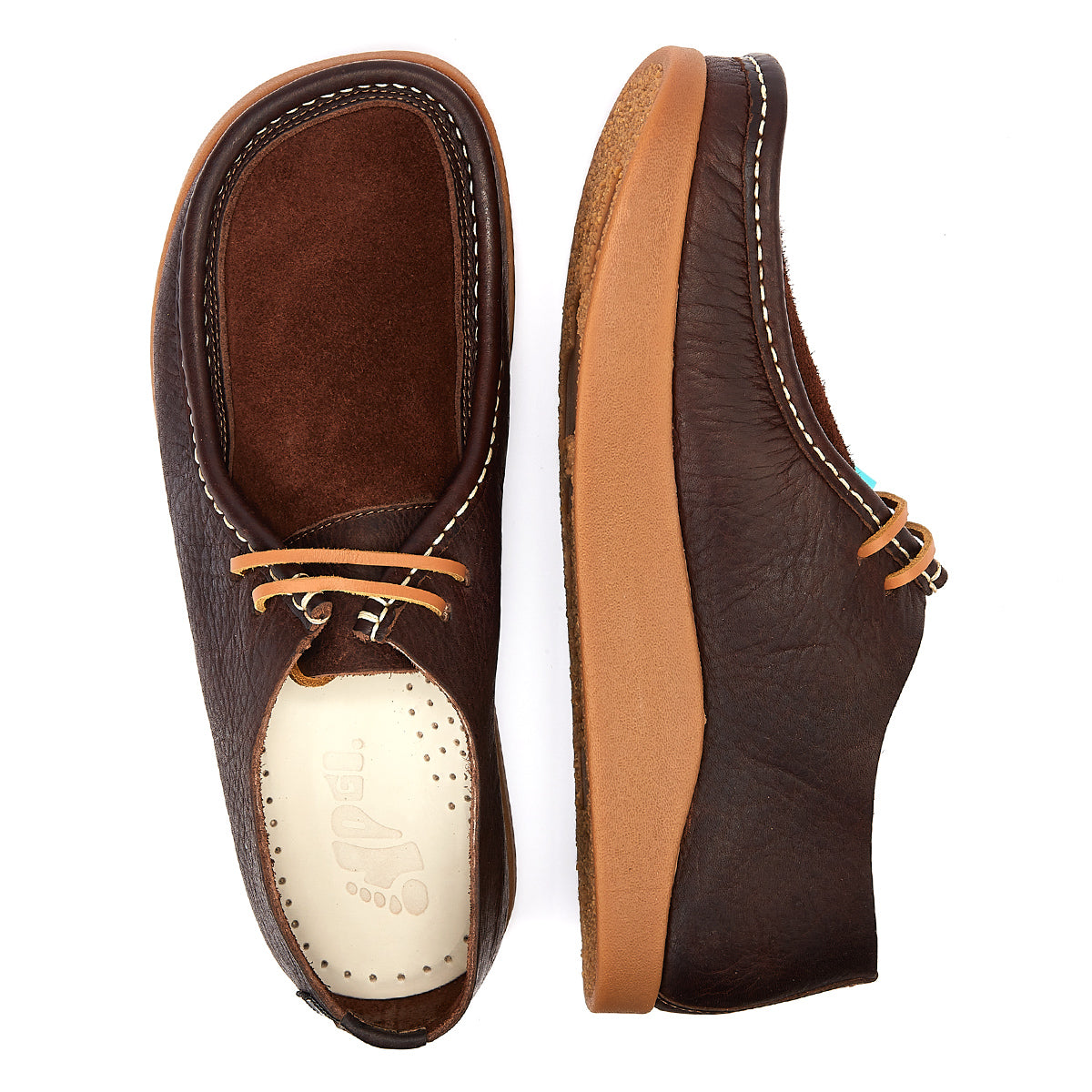 Yogi Willard 2 Eye Mens Dark Brown Leather Shoes