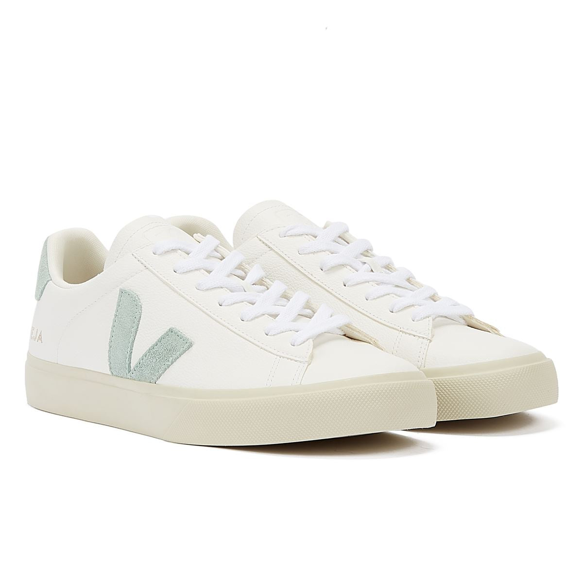 Veja Campo Mens White/Matcha Sneakers