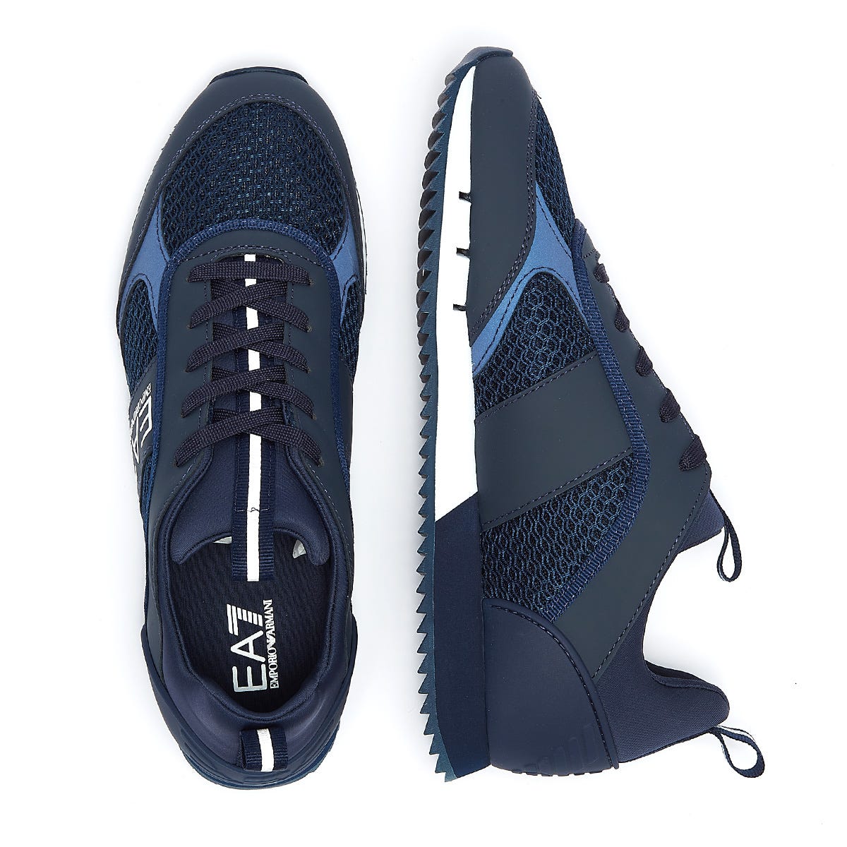 Armani hot sale trainers navy