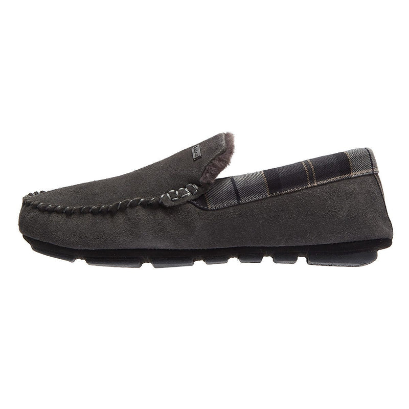Barbour Monty Mens Grey Slippers – Tower-London.US