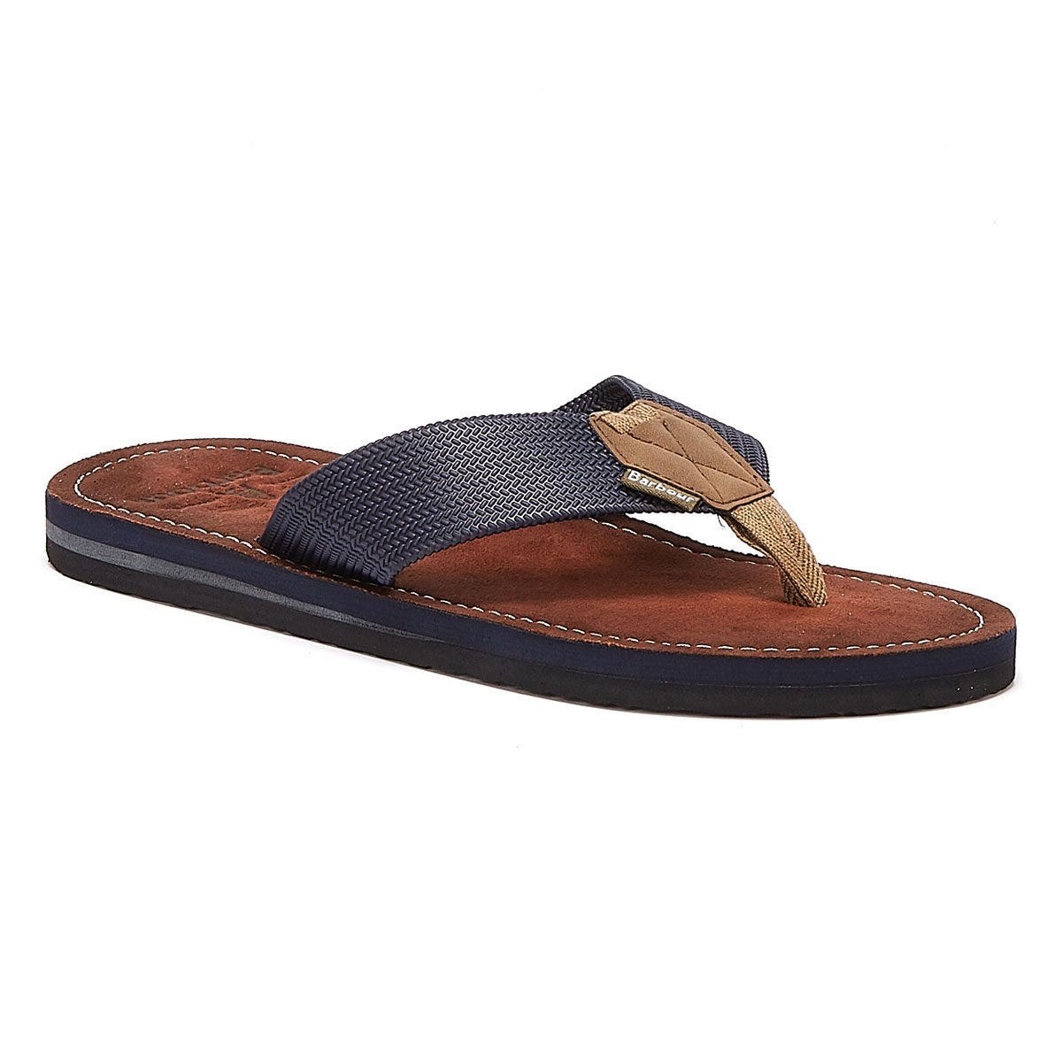 Barbour Toeman Mens Navy Flip Flops