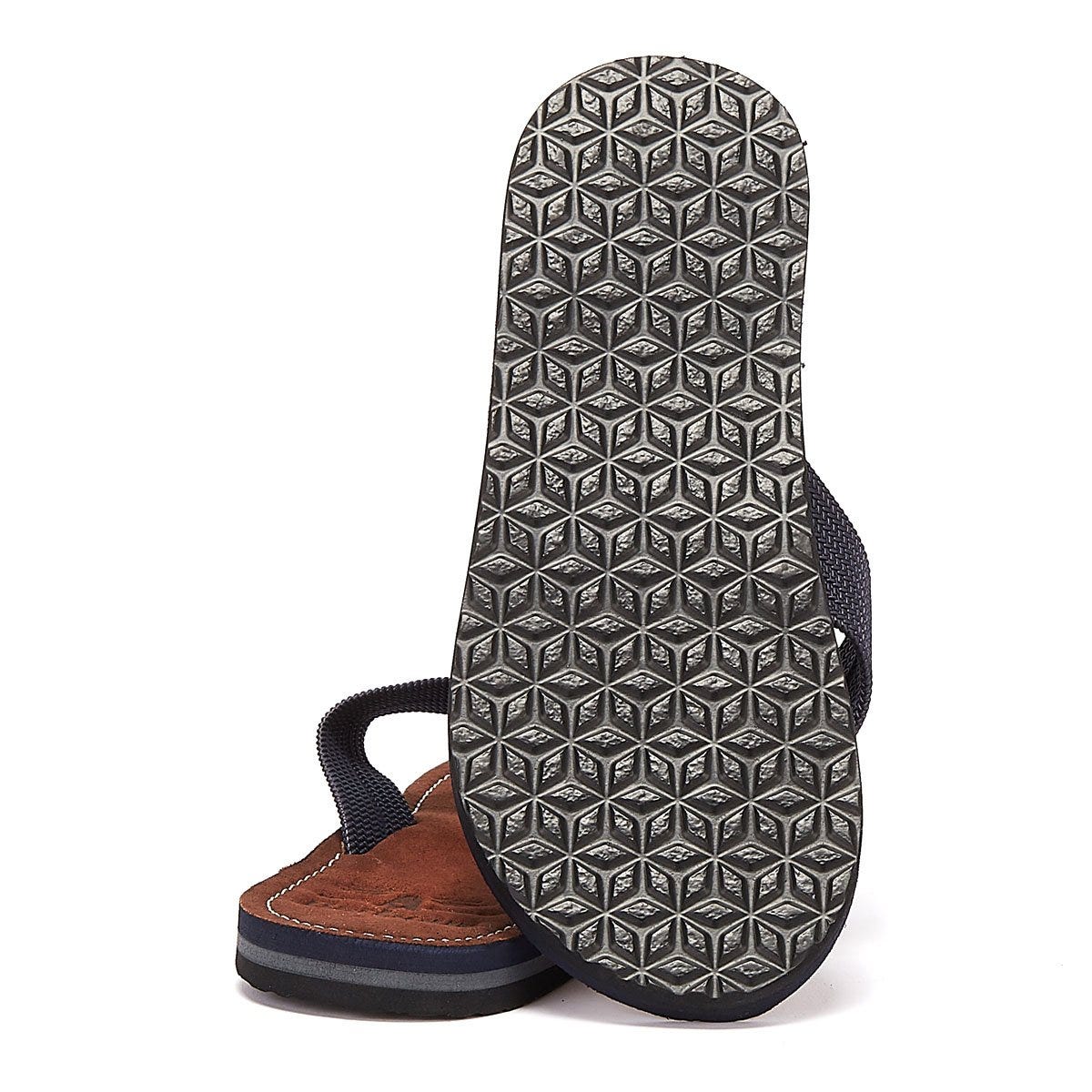Barbour Toeman Mens Navy Flip Flops