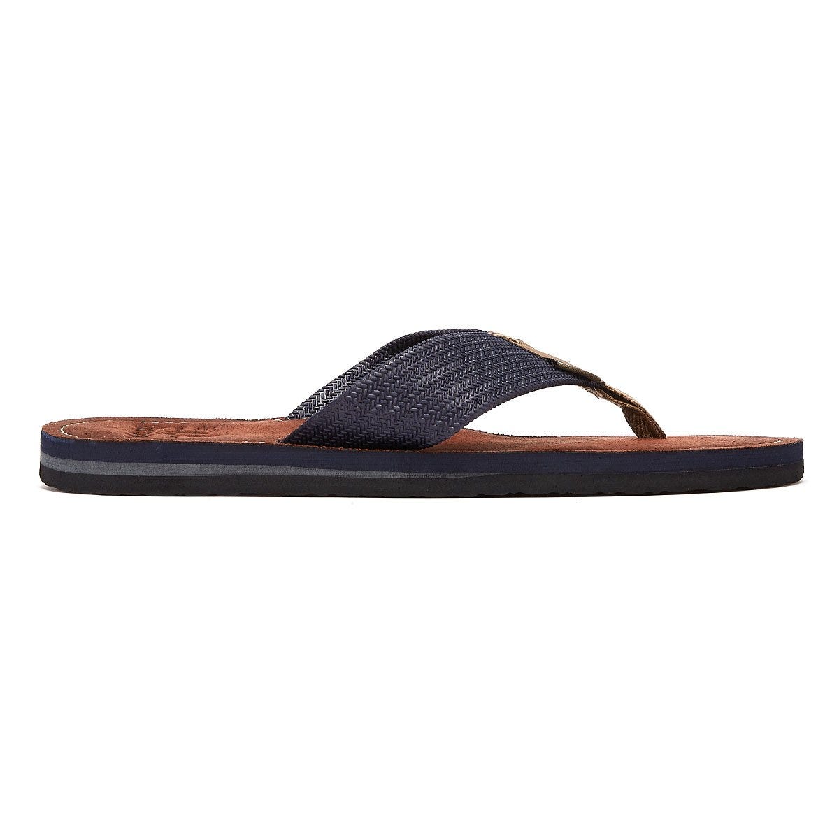 Barbour Toeman Mens Navy Flip Flops