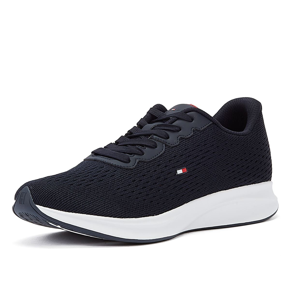 Tommy Hilfiger Light Runner Knit Flag Desert Sky Men's Black Sneakers