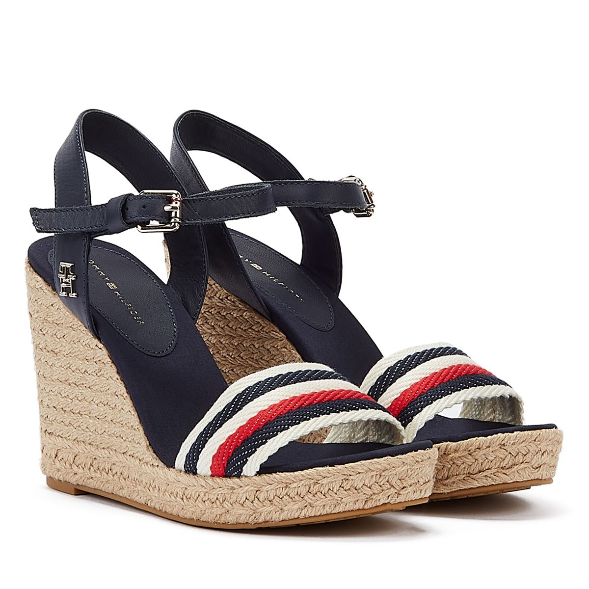 Tommy Hilfiger Corporate Wedge Women's Blue Sandal