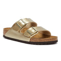 Birkenstock Arizona Birko Flor Womens Gold Sandals