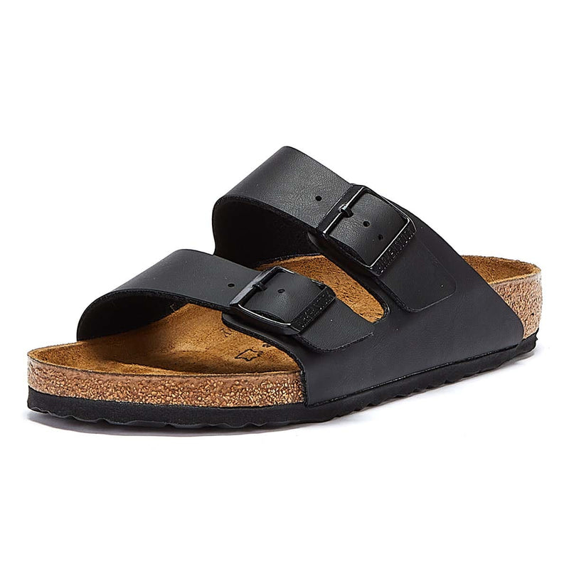 Birkenstock Arizona Birko-Flor Womens Black Regular Sandals