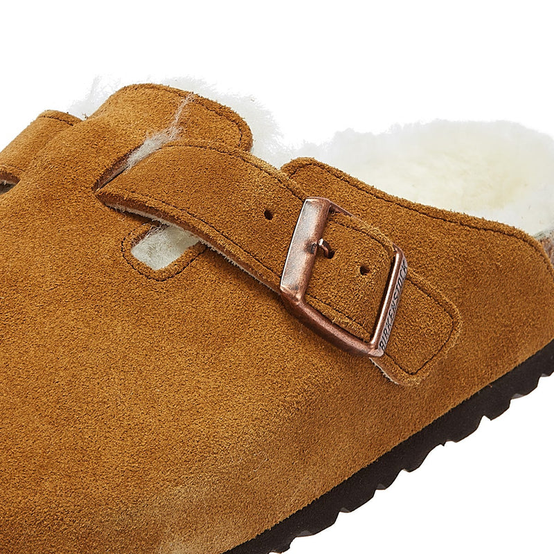 Birkenstock Boston Shearling Mink Slippers