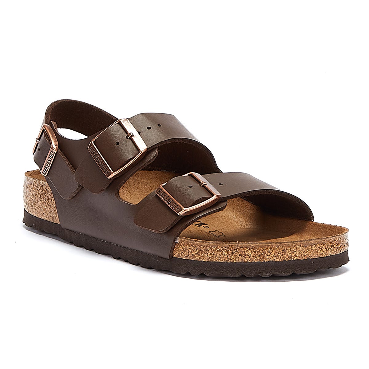 Birkenstock Milano Birko Flor Dark Brown Sandals