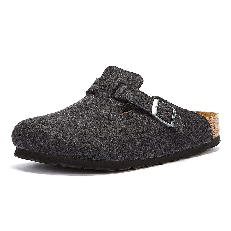 Birkenstock Boston Grey Slippers