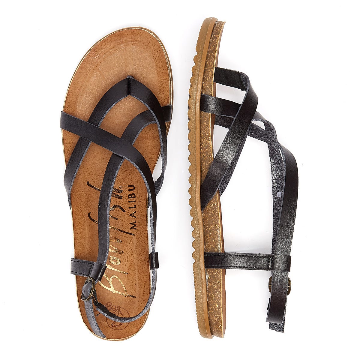 Blowfish Malibu Mirenda Womens Black Sandals