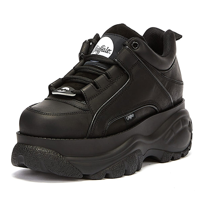 Buffalo London 1339-14 Womens Black Sneakers