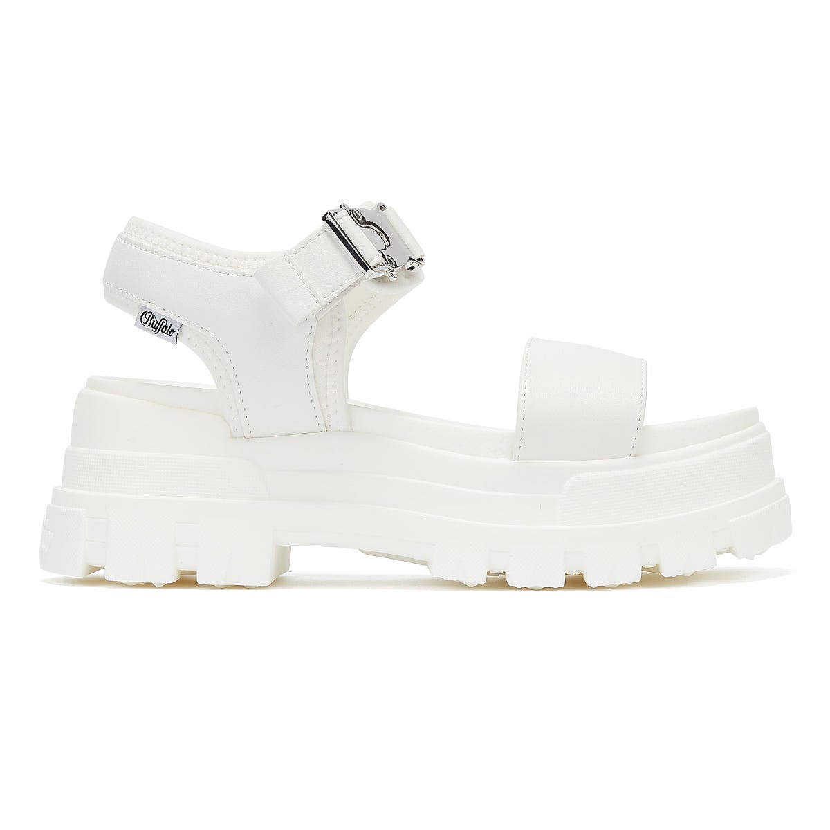Buffalo Jojo Womens White Sandals