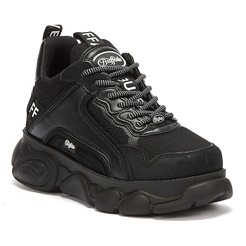 Buffalo Chai Womens Black Sneakers