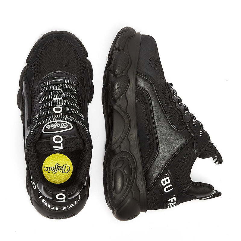 Buffalo Chai Womens Black Sneakers