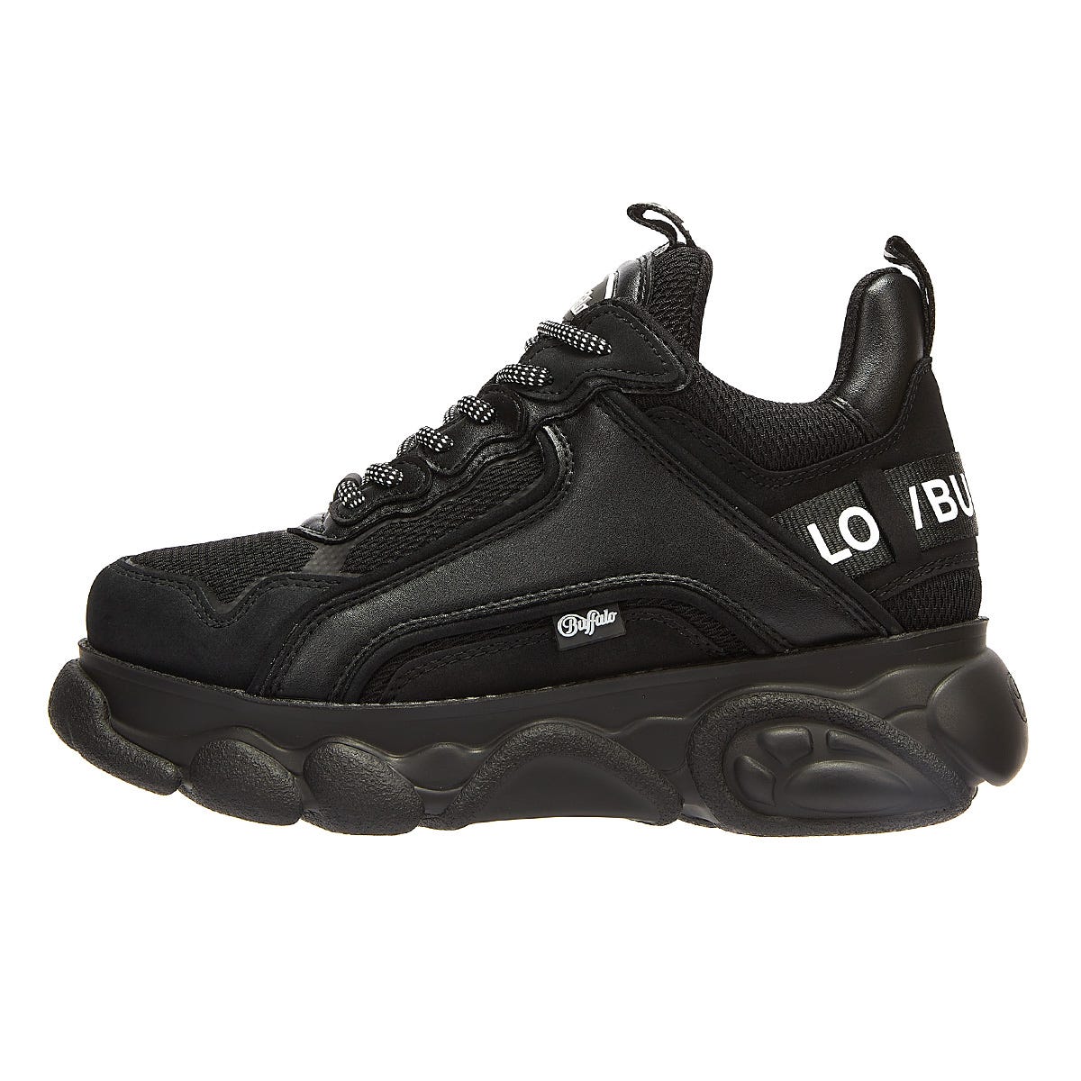 Buffalo Chai Womens Black Sneakers
