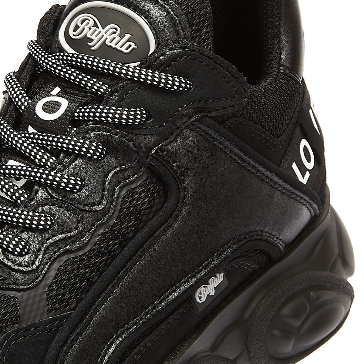 Buffalo Chai Womens Black Sneakers