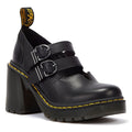 Dr. Martens Eviee Sendal Leather Women's Black Heels