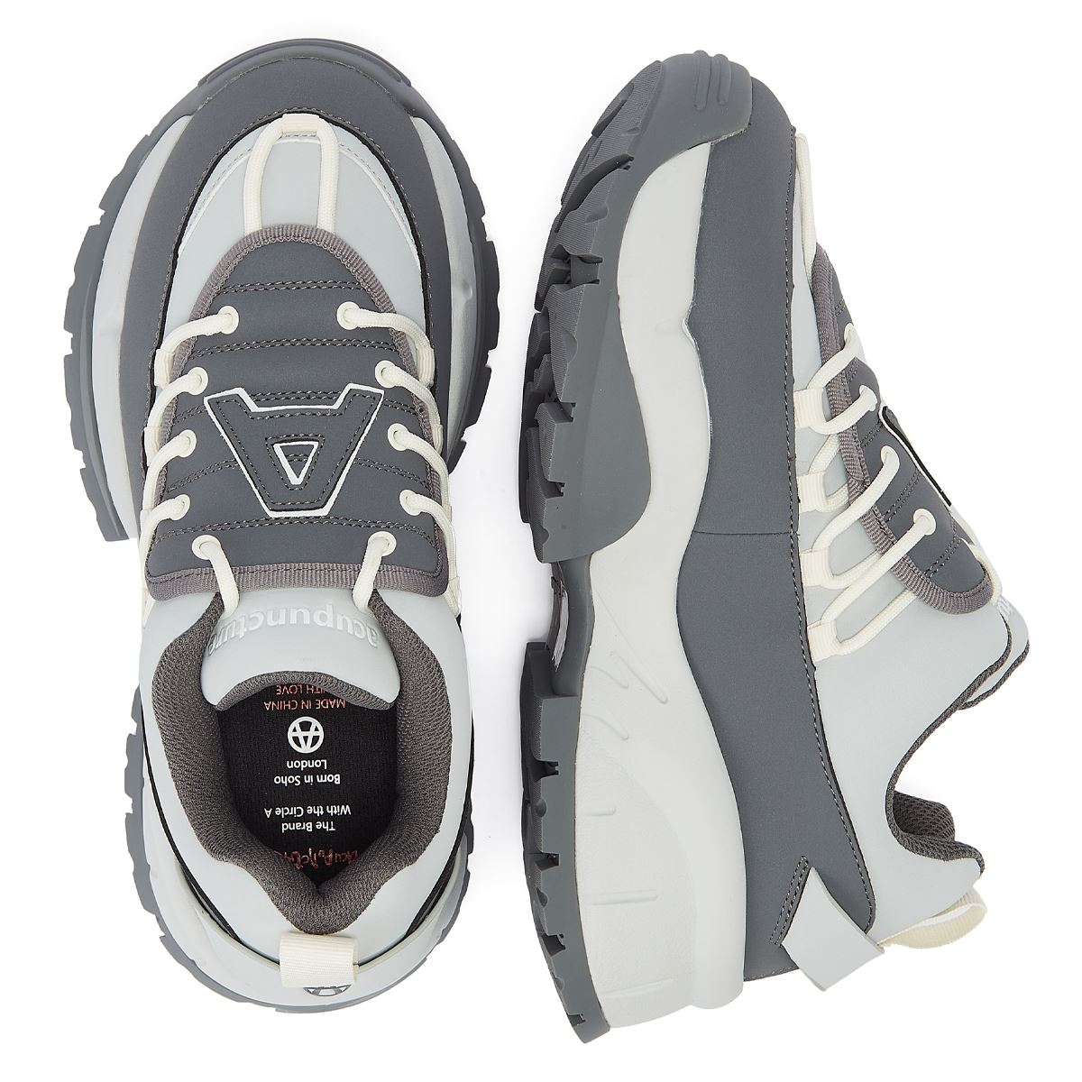 Acupuncture Gingypock Grey Sneakers