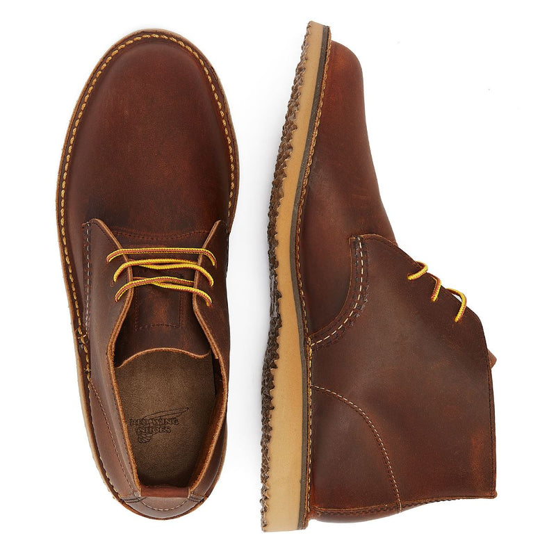 Red Wing Shoes Weekender Chukka Copper R&T Men's Brown Boots – Tower ...