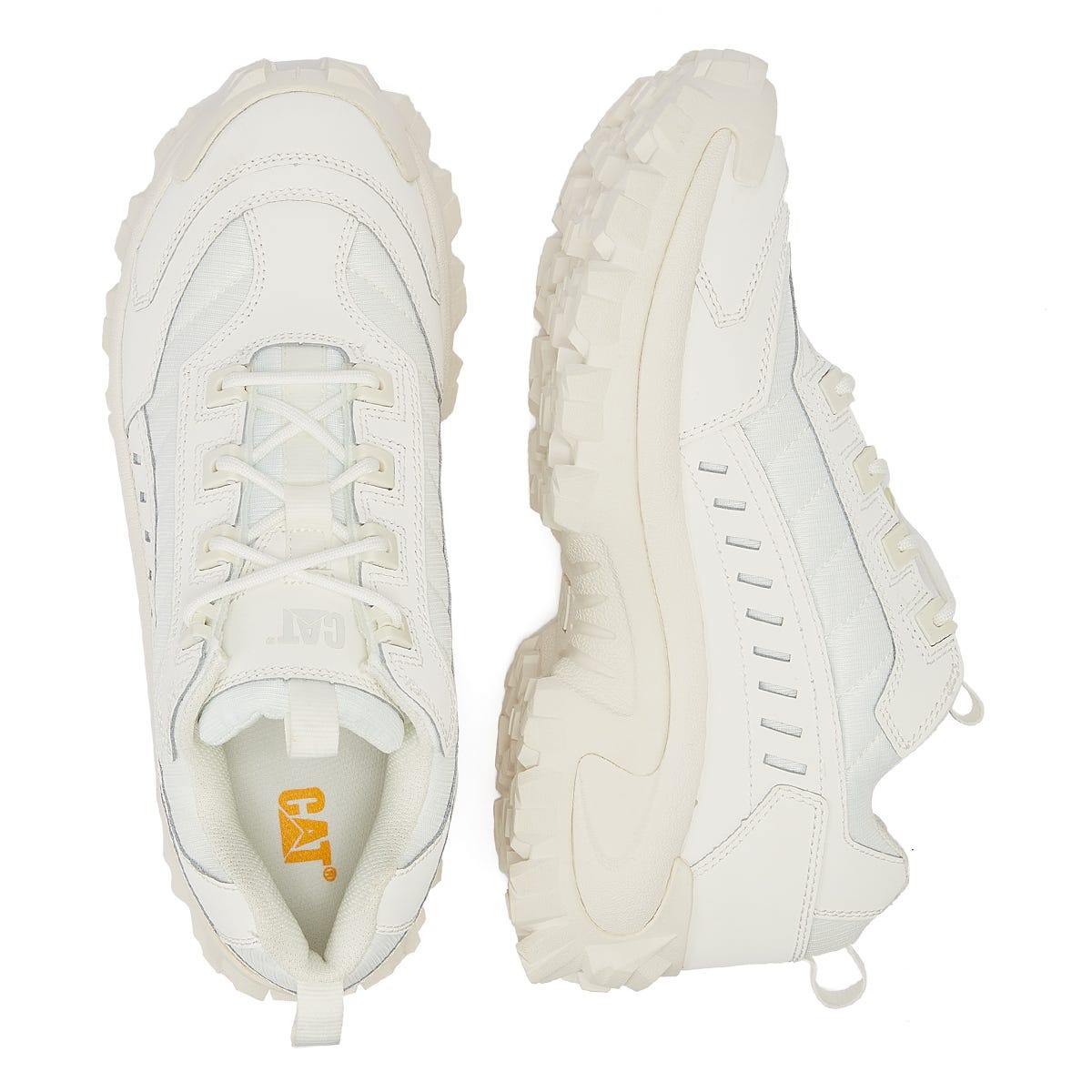 Cat Intruder White Sneakers