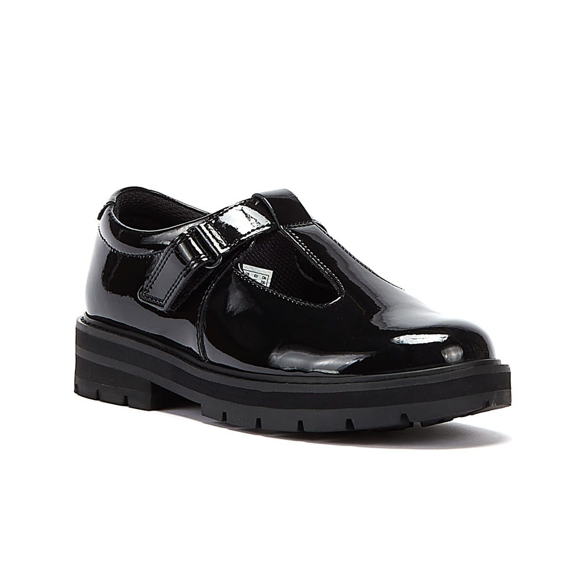 Clarks Prague Brill O Kids Black Shoes