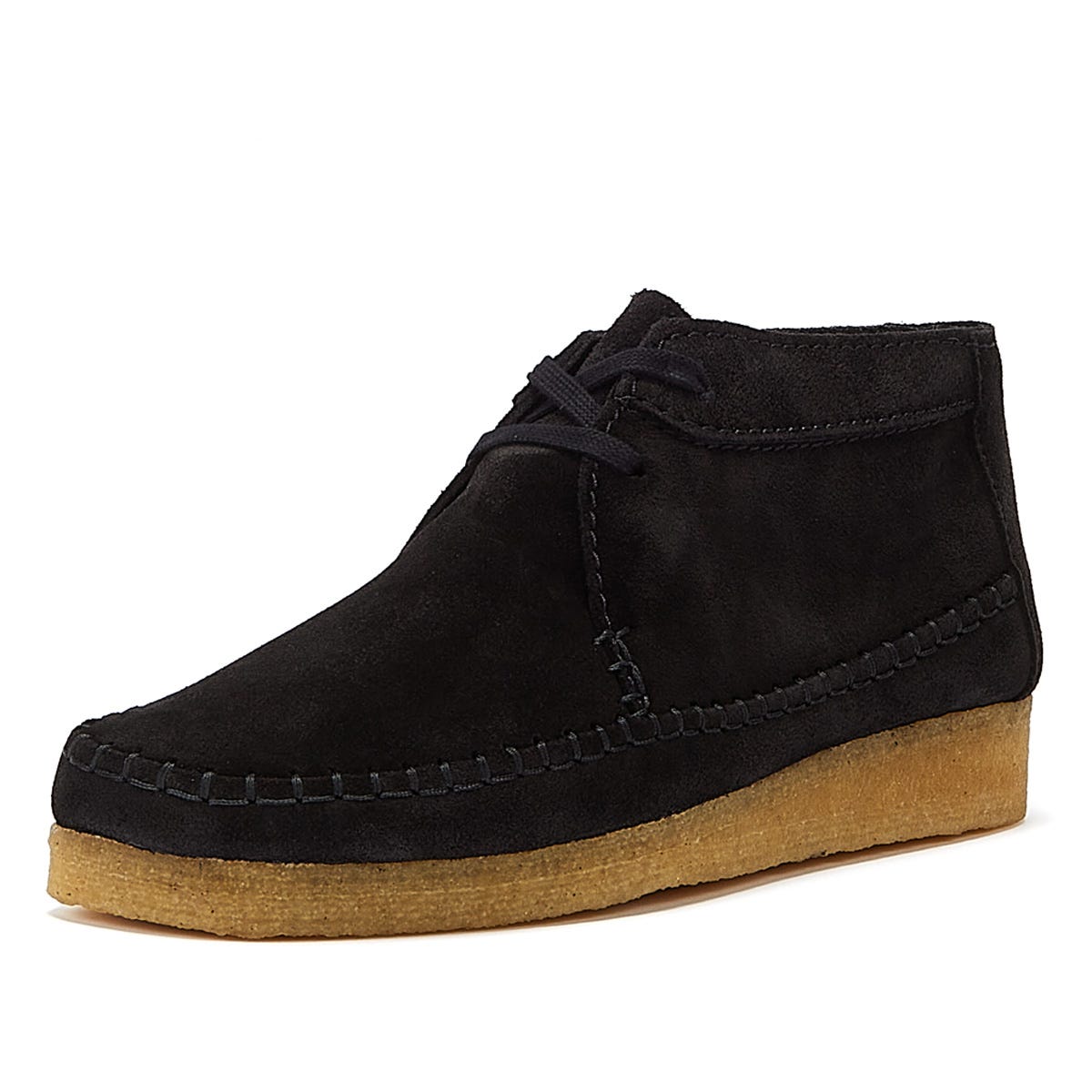 Clarks weaver boot hot sale black suede