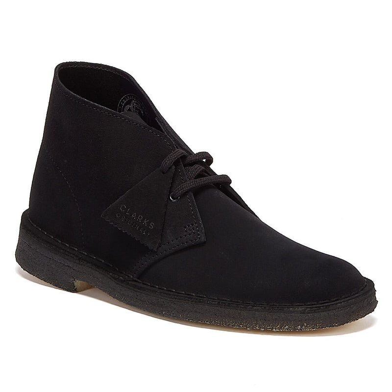 Clarks Originals Desert Suede Mens Black Boots