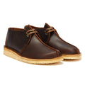 Clarks Originals Desert Trek Leather Mens Beeswax Brown Shoes