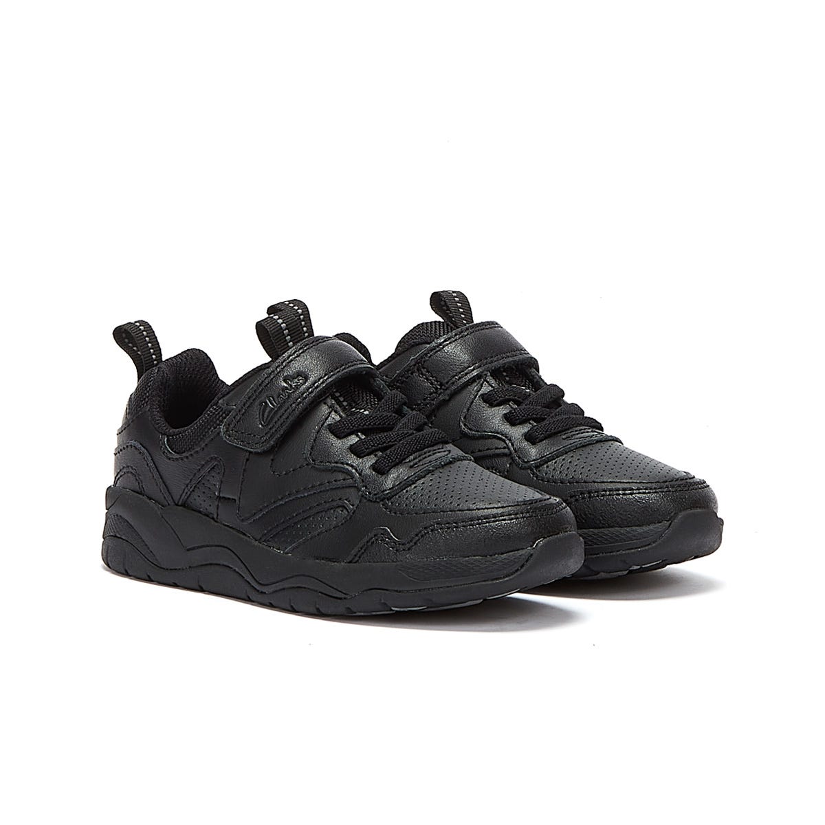 Clarks Cloweder Sprint Junior Black Sneakers