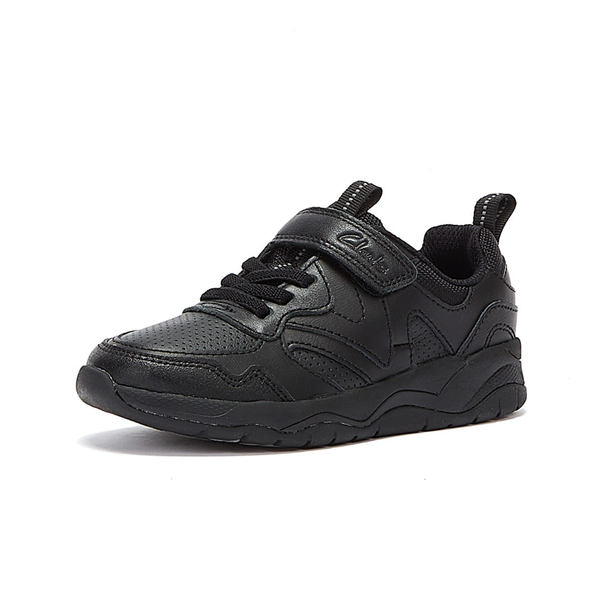 Clarks Cloweder Sprint Junior Black Sneakers