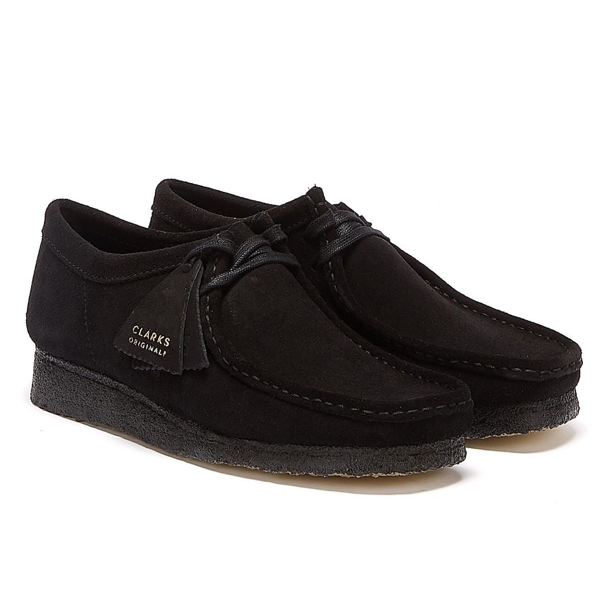 Clarks Originals Wallabee Mens Black Shoes Tower London.US