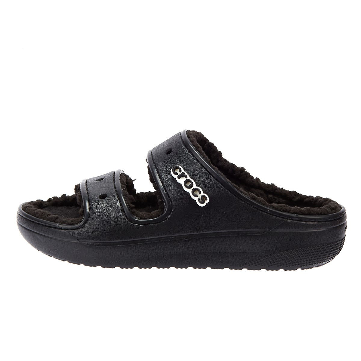 Crocs Classic Cozzzy Womens Black Sandals
