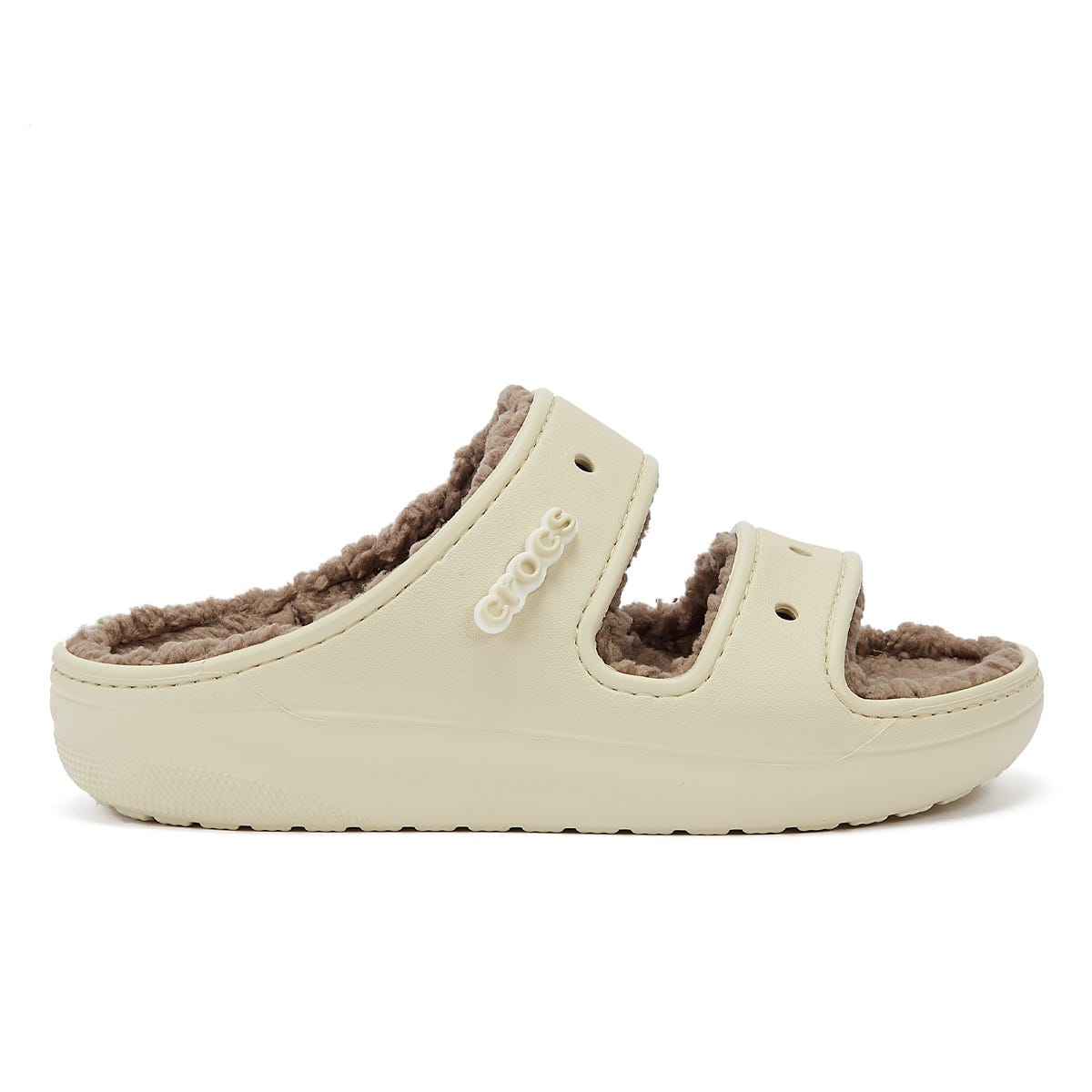 Crocs Classic Cozzzy Womens Bone / Mushroom Sandals