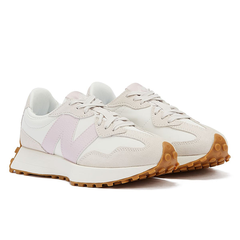 New Balance 327 White/Pink Sneakers