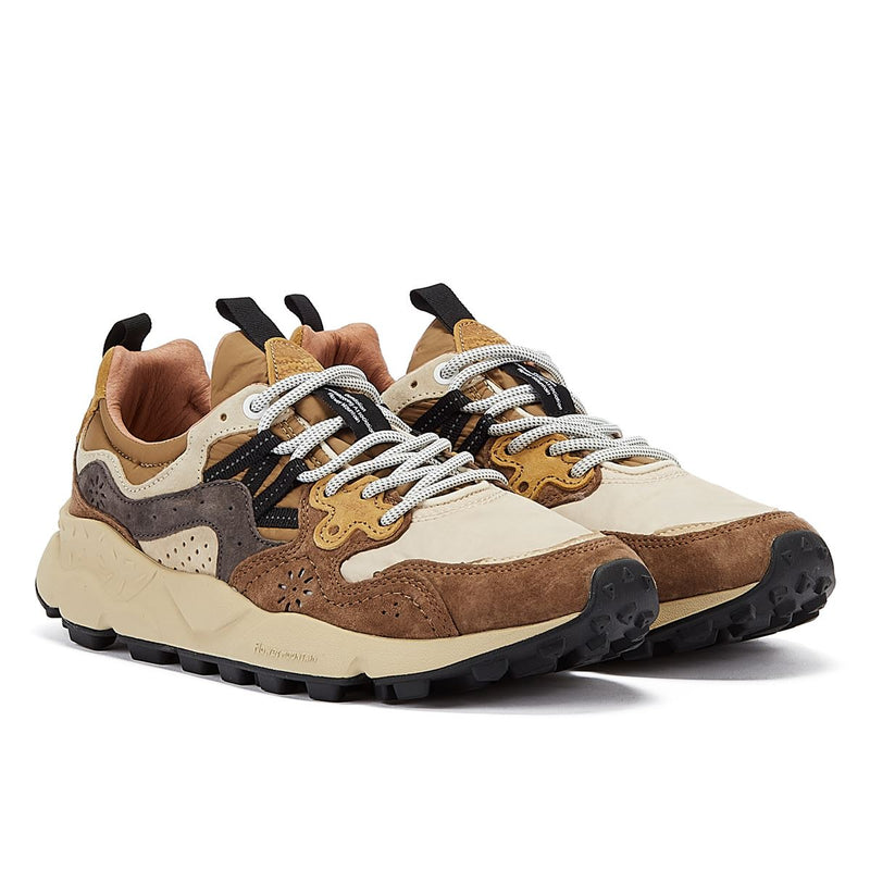 Flower Mountain Yamano 3 Suede/Nylon Men's Brown Sneakers