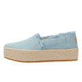 TOMS Washed Denim Valencia Pastel Blue Espadrilles Women's Blue Sandal