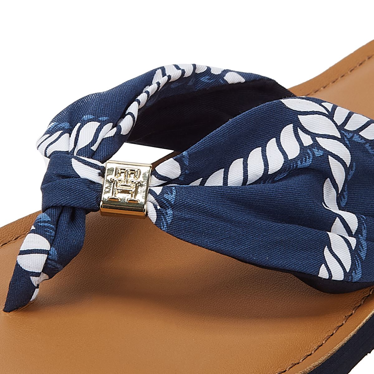 Tommy Hilfiger Elevated Beach Sandal Print Navy Women's Blue Sandal