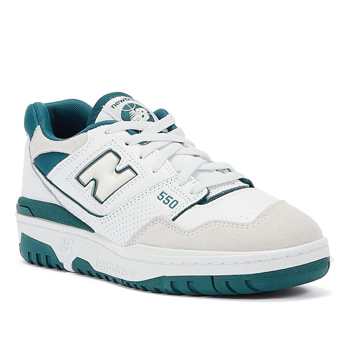 New Balance 550 White/Green Sneakers