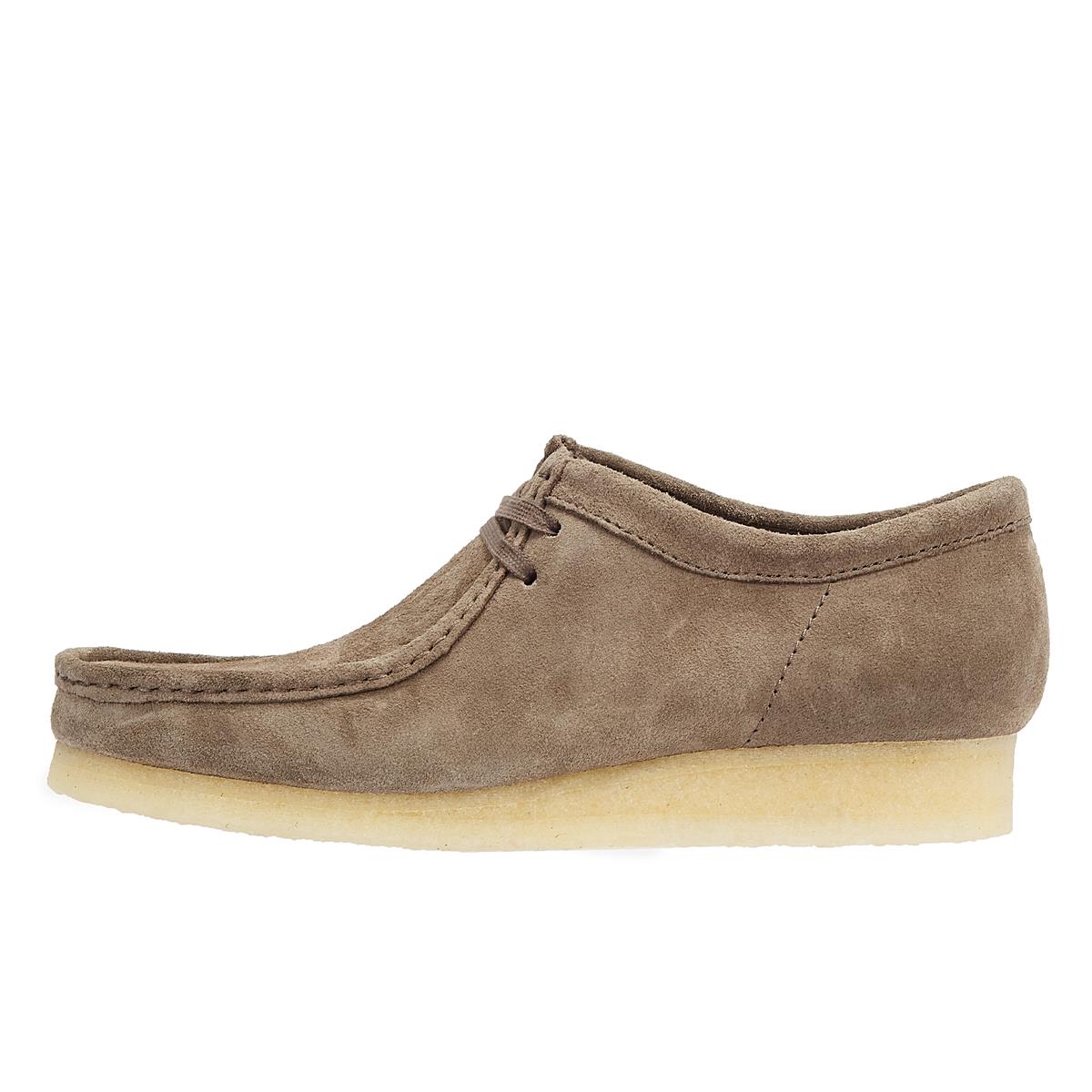 Clarks Originals Wallabee Suede Men's Grey Lace-Up Shoes