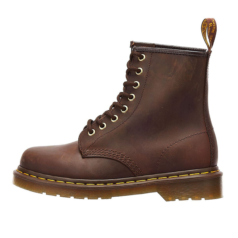 Dr. Martens 1460 Crazy Horse Mens Gaucho Brown Leather Ankle Boots